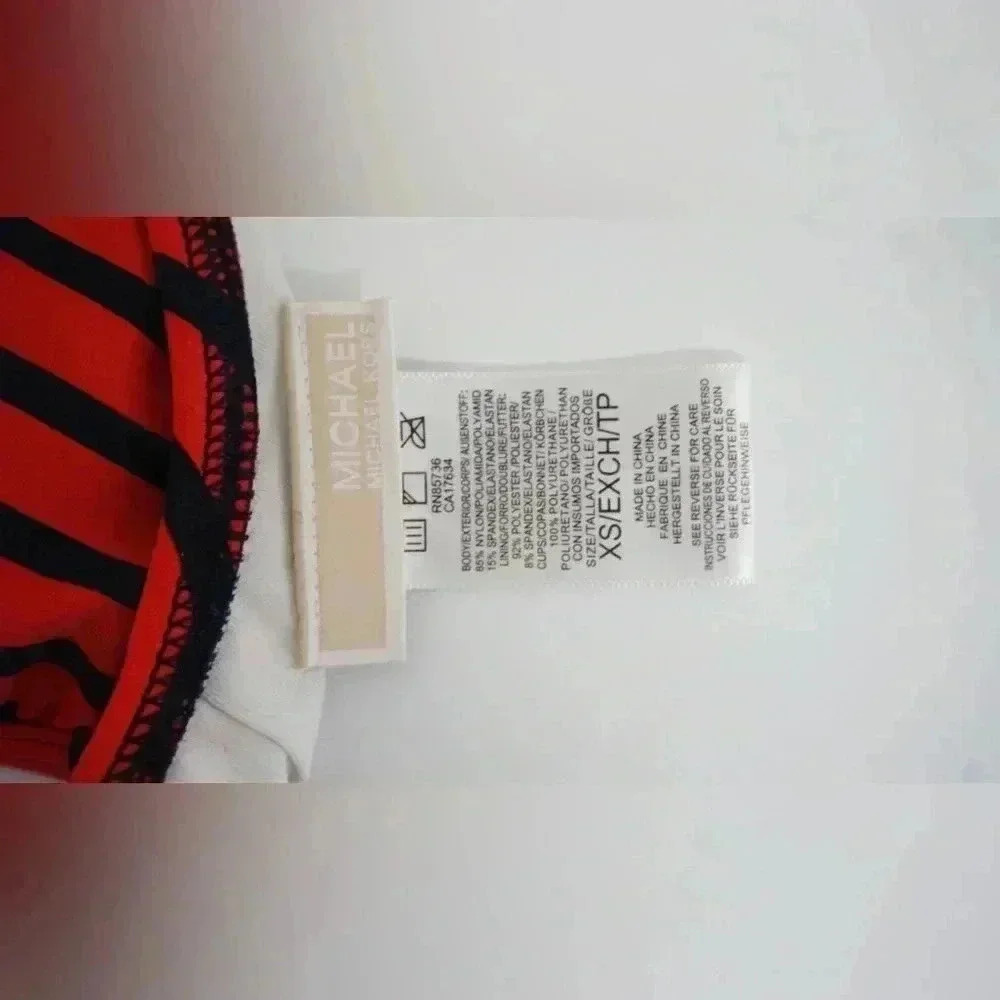 Women’s Michael Kors Striped Bikini top - Picture 3 of 4